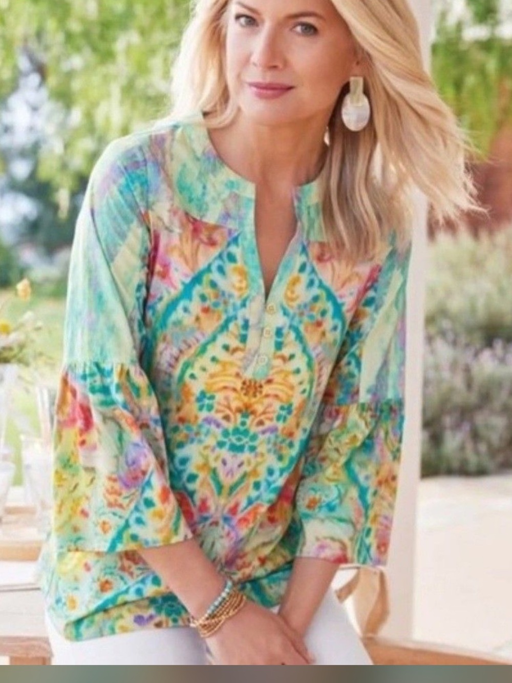 Soft Surroundings Watercolor Tunic
Shirt sz Medium! So soft and pretty!